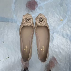 Kate Spade Pointed Toe Flats with Flower